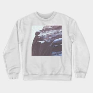 Blue Grey Mountains Oil Effects 4 Crewneck Sweatshirt